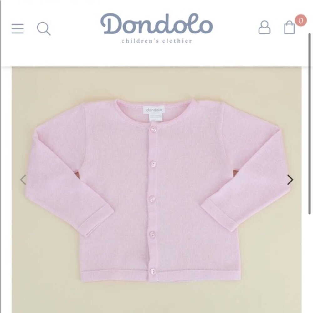 Dondolo Light Pink Baby Cardigan
